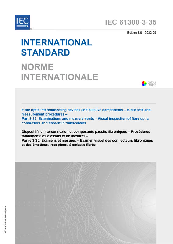 Cover IEC 61300-3-35:2022